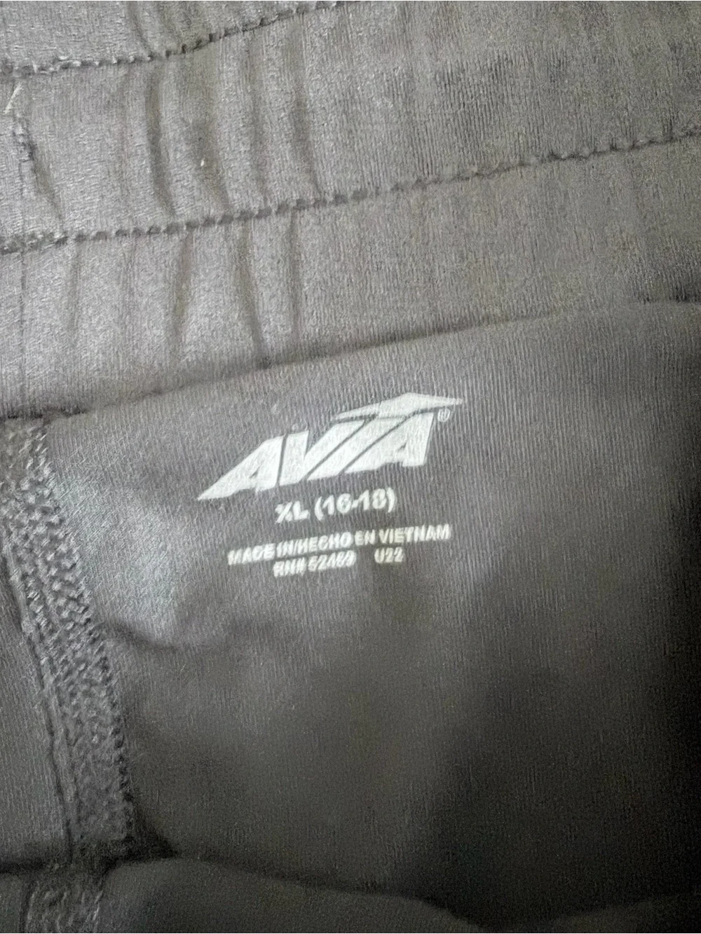 Avia woman’s black running shorts size XL short lined workout athletic casual